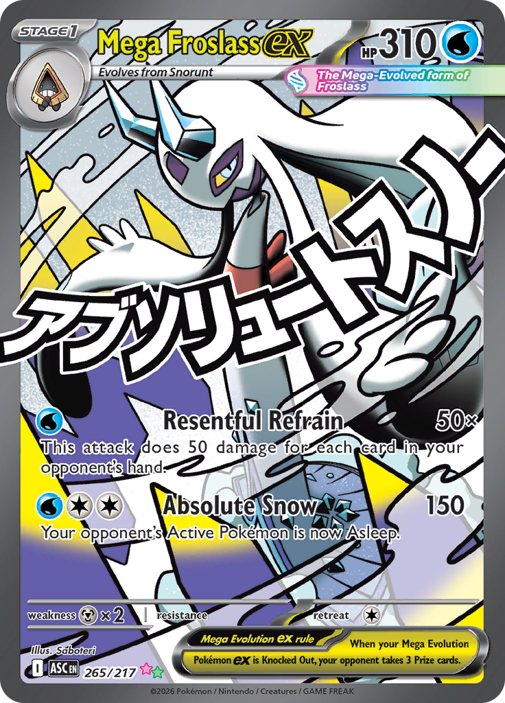 Mega Froslass ex - #265/217 - Pokémon Mega Evolution - Ascended Heroes