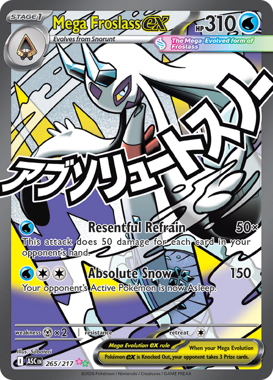 Mega Froslass ex - #265/217 - Pokémon Mega Evolution - Ascended Heroes