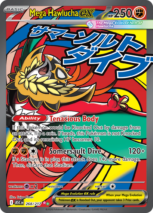 Mega Hawlucha ex - #268/217 - Pokémon Mega Evolution - Ascended Heroes