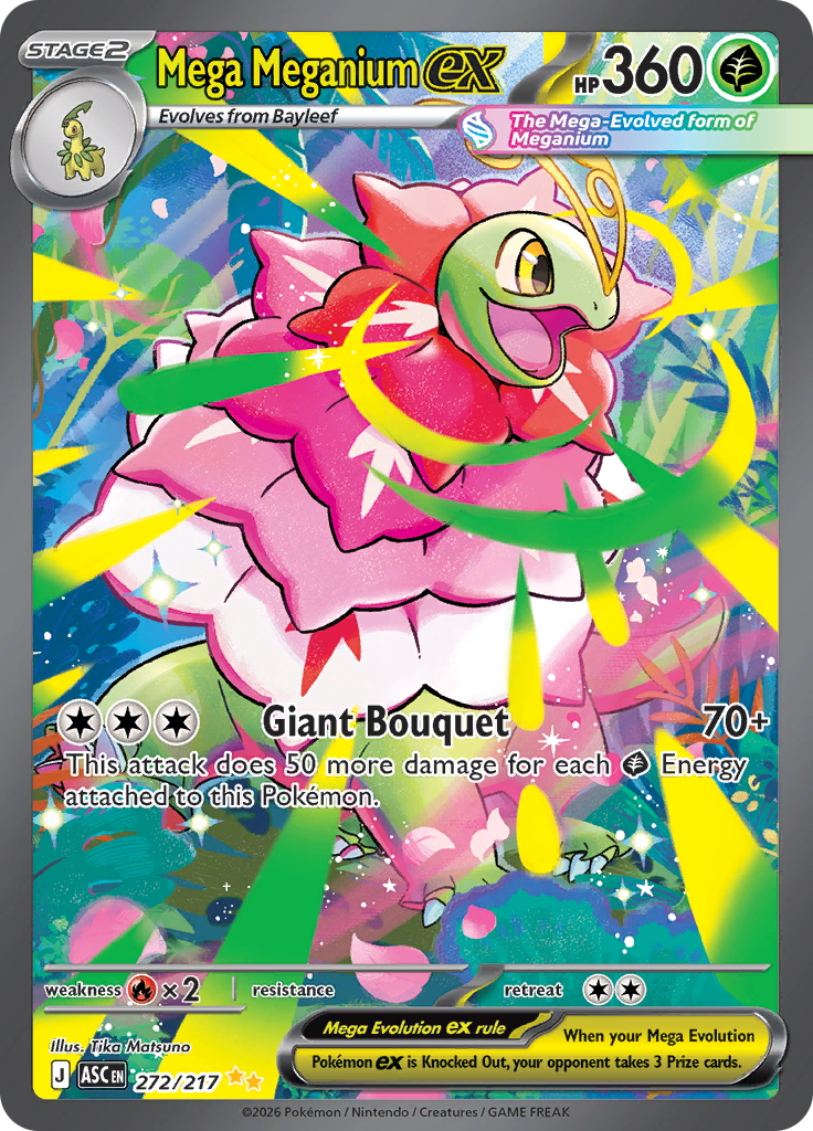 Mega Meganium ex - #272/217 - Pokémon Mega Evolution - Ascended Heroes