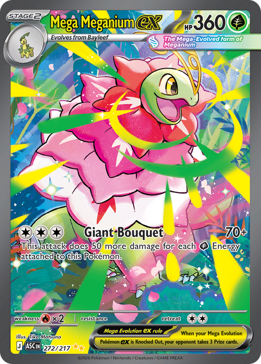 Mega Meganium ex - #272/217 - Pokémon Mega Evolution - Ascended Heroes