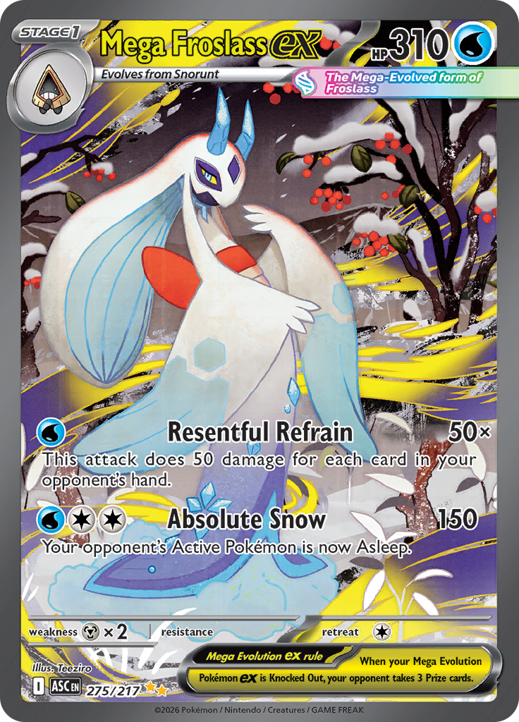 Mega Froslass ex - #275/217 - Pokémon Mega Evolution - Ascended Heroes