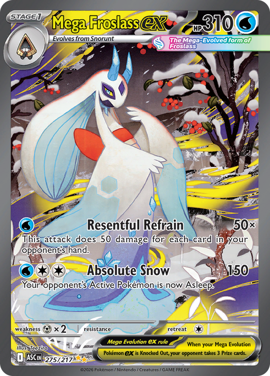 Mega Froslass ex - #275/217 - Pokémon Mega Evolution - Ascended Heroes