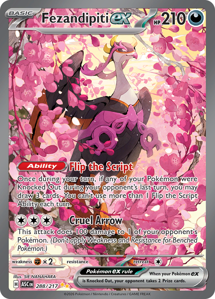 Fezandipiti ex - #288/217 - Pokémon Mega Evolution - Ascended Heroes