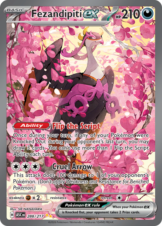 Fezandipiti ex - #288/217 - Pokémon Mega Evolution - Ascended Heroes