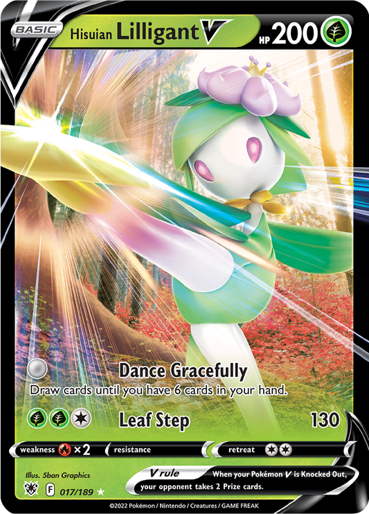 Hisuian Lilligant V - #17/189 - Pokémon Sword & Shield - Astral Radiance