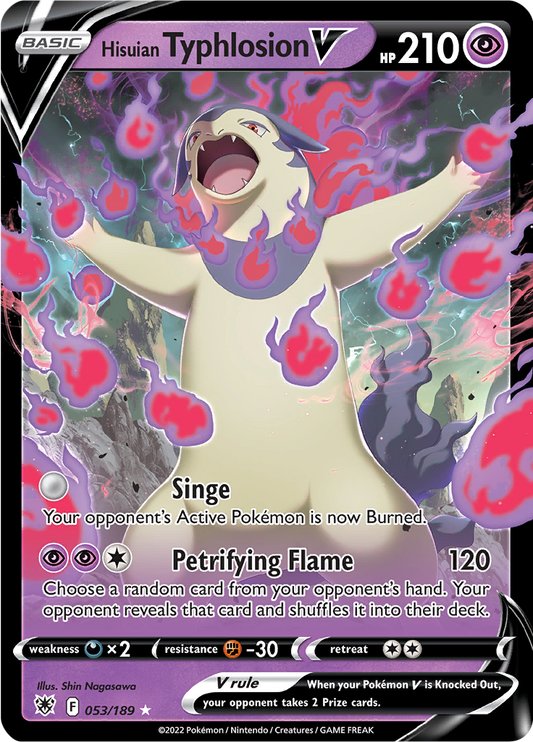 Hisuian Typhlosion V - #53/189 - Pokémon Sword & Shield - Astral Radiance