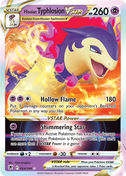 Hisuian Typhlosion VSTAR - #54/189 - Pokémon Sword & Shield - Astral Radiance