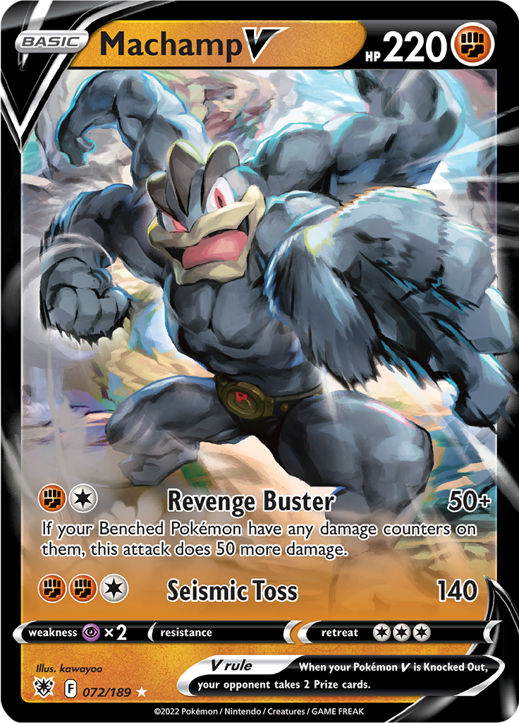 Machamp V - #72/189 - Pokémon Sword & Shield - Astral Radiance