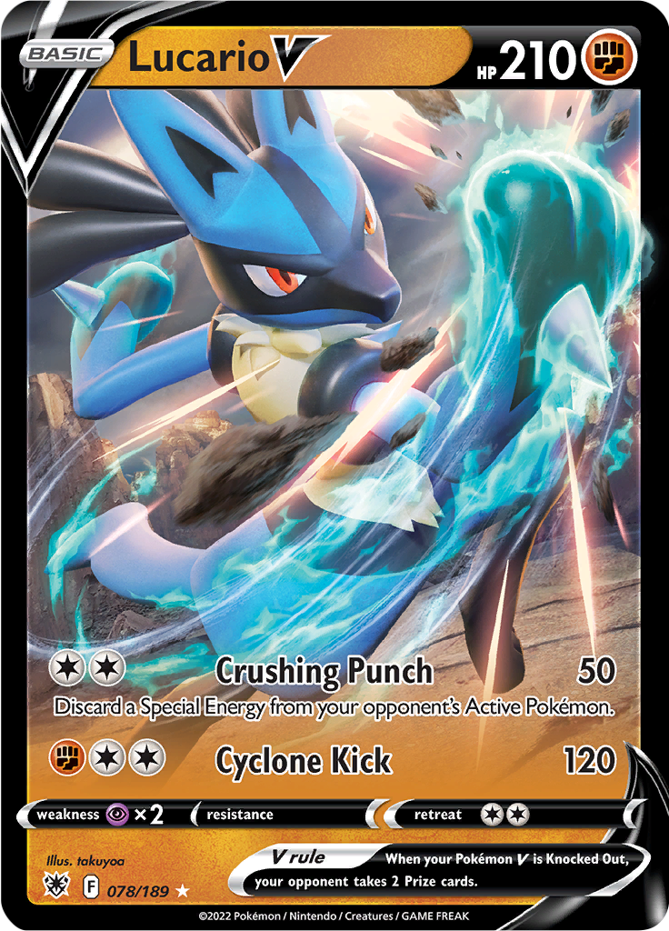 Lucario V - #78/189 - Pokémon Sword & Shield - Astral Radiance