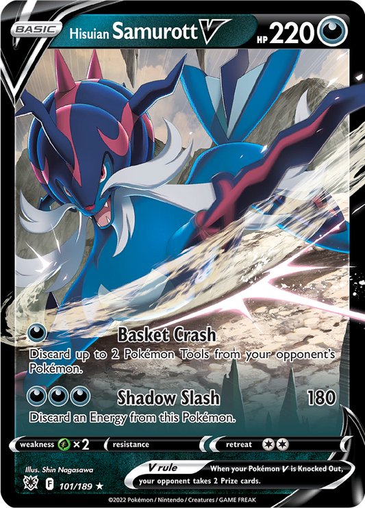 Hisuian Samurott V - #101/189 - Pokémon Sword & Shield - Astral Radiance