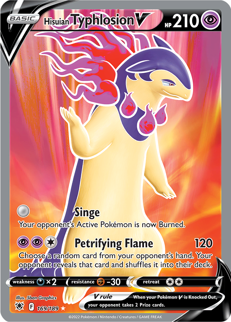 Hisuian Typhlosion V - #169/189 - Pokémon Sword & Shield - Astral Radiance