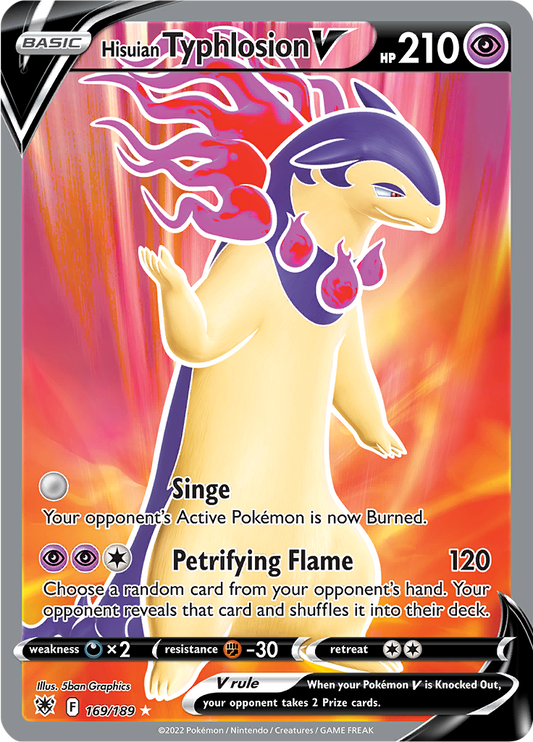 Hisuian Typhlosion V - #169/189 - Pokémon Sword & Shield - Astral Radiance