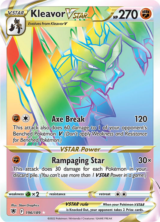 Kleavor VSTAR - #196/189 - Pokémon Sword & Shield - Astral Radiance