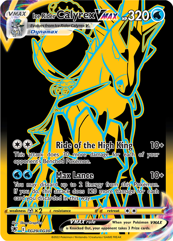 Ice Rider Calyrex VMAX - #TG29/TG30 - Pokémon Sword & Shield - Astral Radiance