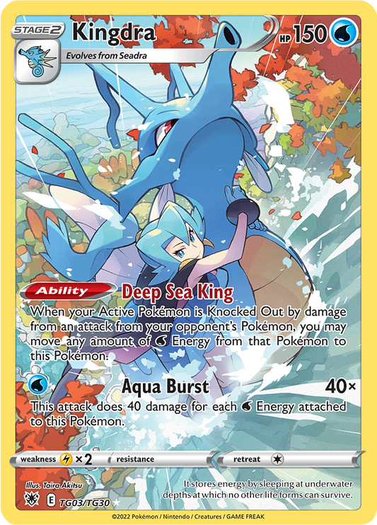 Kingdra - #TG3/TG30 - Pokémon Sword & Shield - Astral Radiance