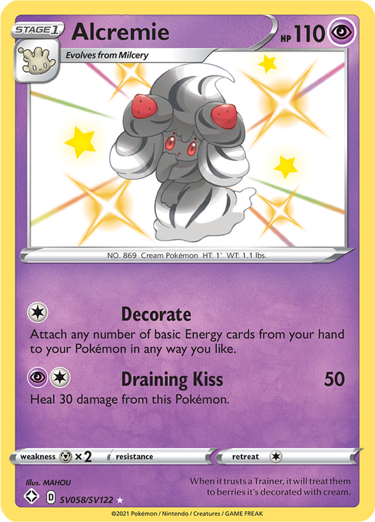 Alcremie - #SV58/SV122 - Pokémon Sword & Shield - Shining Fates