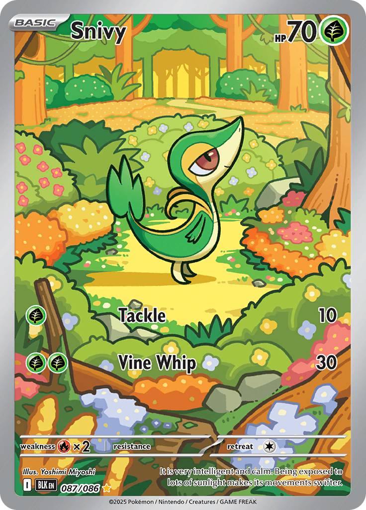 Snivy - #087/086 - Pokémon Scarlet & Violet - Black Bolt