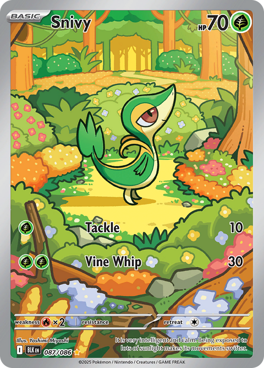 Snivy - #087/086 - Pokémon Scarlet & Violet - Black Bolt
