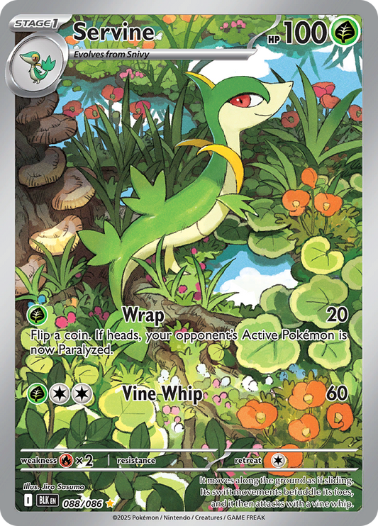 Servine - #088/086 - Pokémon Scarlet & Violet - Black Bolt