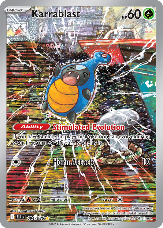 Karrablast - #094/086 - Pokémon Scarlet & Violet - Black Bolt