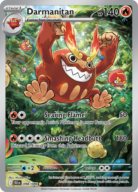 Darmanitan - #098/086 - Pokémon Scarlet & Violet - Black Bolt
