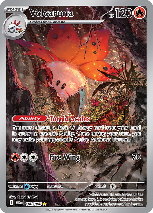 Volcarona - #100/086 - Pokémon Scarlet & Violet - Black Bolt