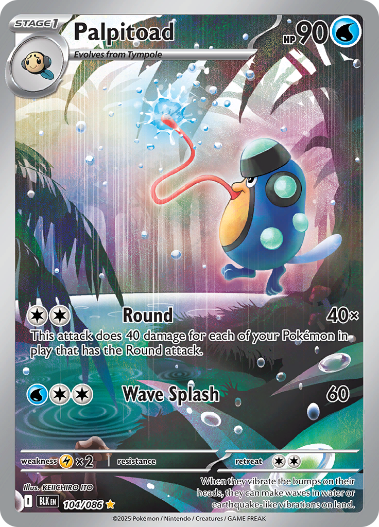Palpitoad - #104/086 - Pokémon Scarlet & Violet - Black Bolt
