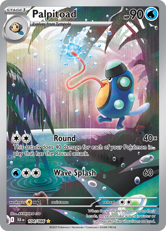 Palpitoad - #104/086 - Pokémon Scarlet & Violet - Black Bolt