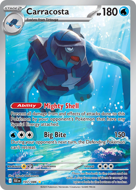 Carracosta - #107/086 - Pokémon Scarlet & Violet - Black Bolt