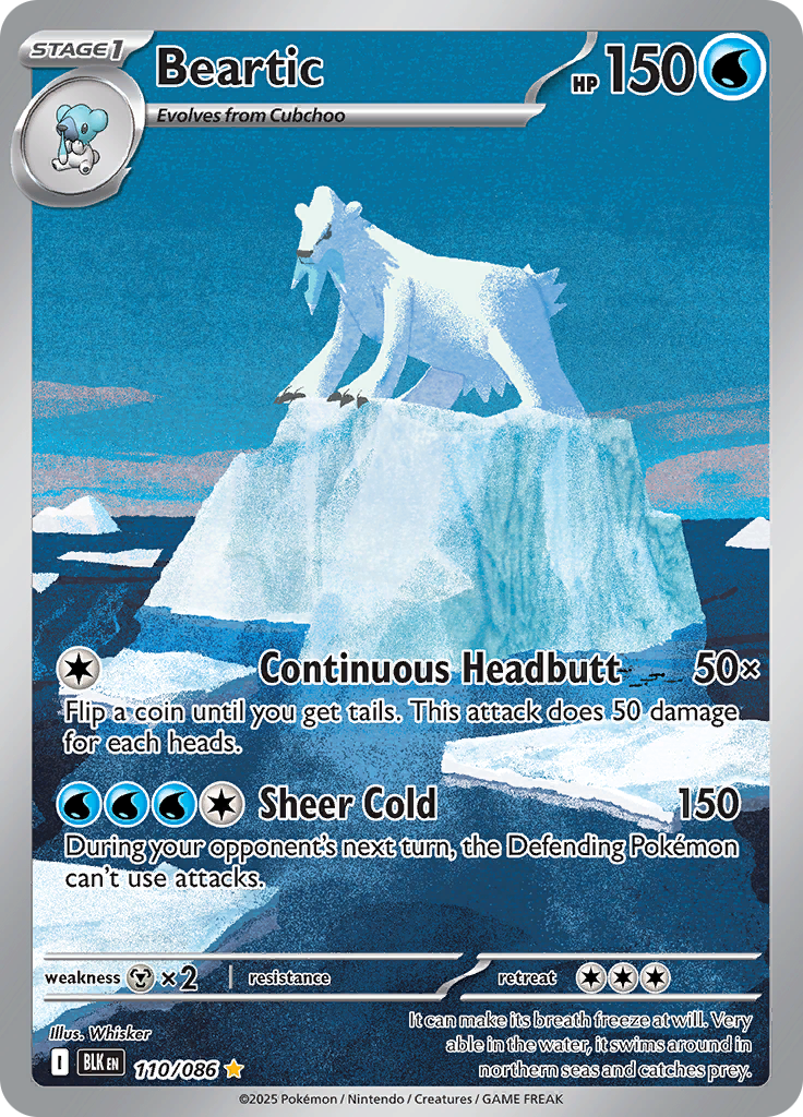 Beartic - #110/086 - Pokémon Scarlet & Violet - Black Bolt