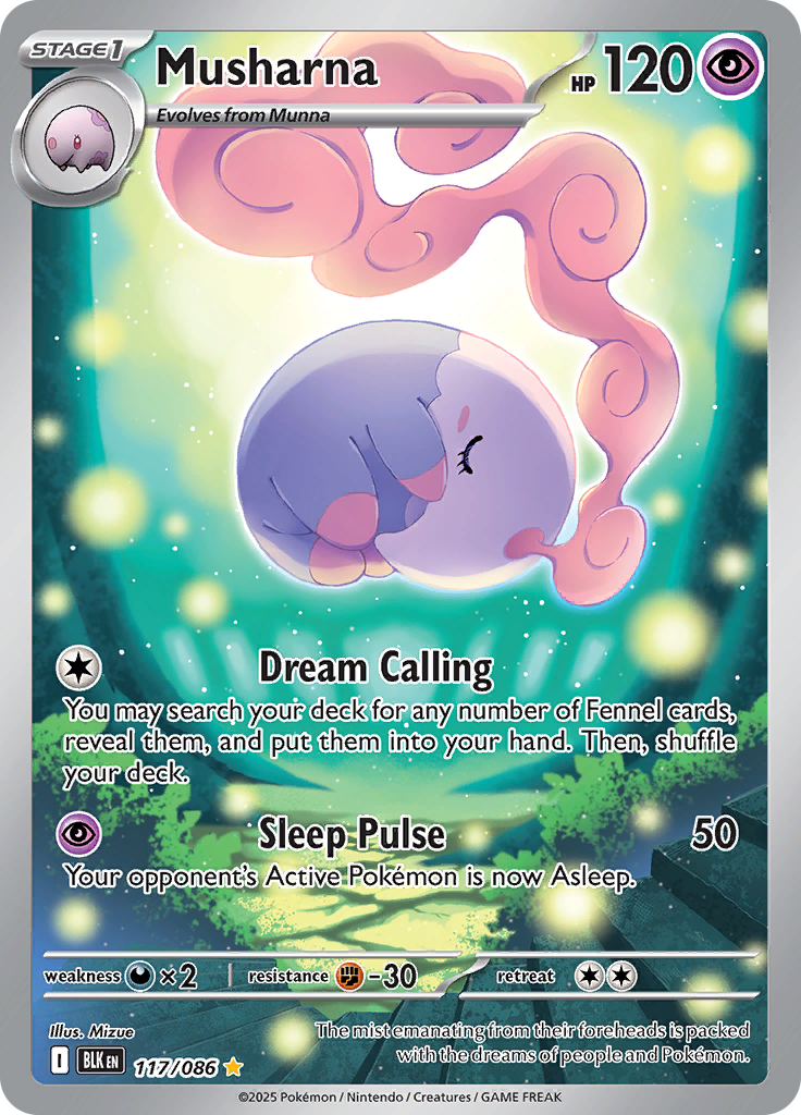 Musharna - #117/086 - Pokémon Scarlet & Violet - Black Bolt