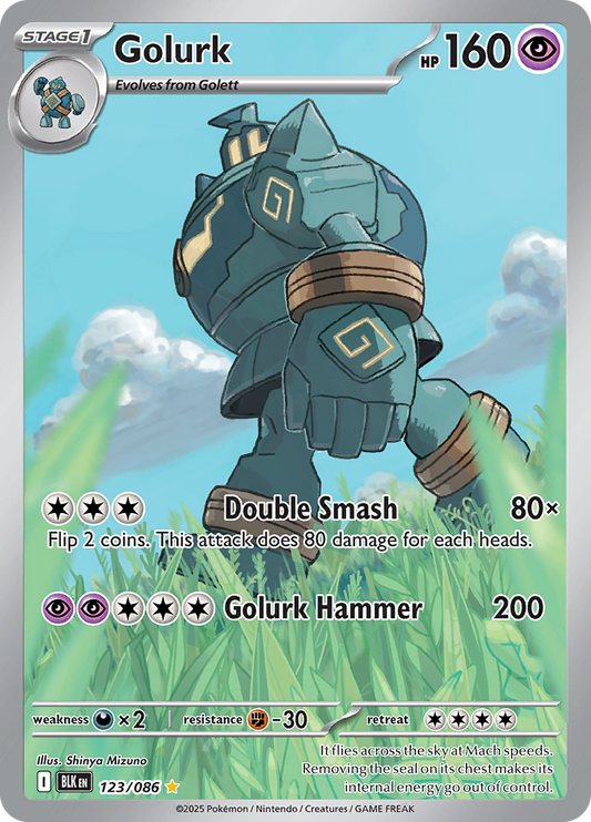 Golurk - #123/086 - Pokémon Scarlet & Violet - Black Bolt