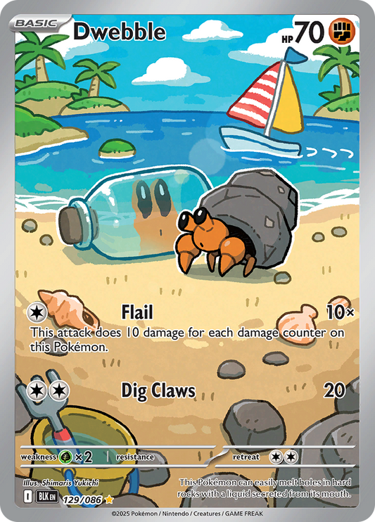 Dwebble - #129/086 - Pokémon Scarlet & Violet - Black Bolt