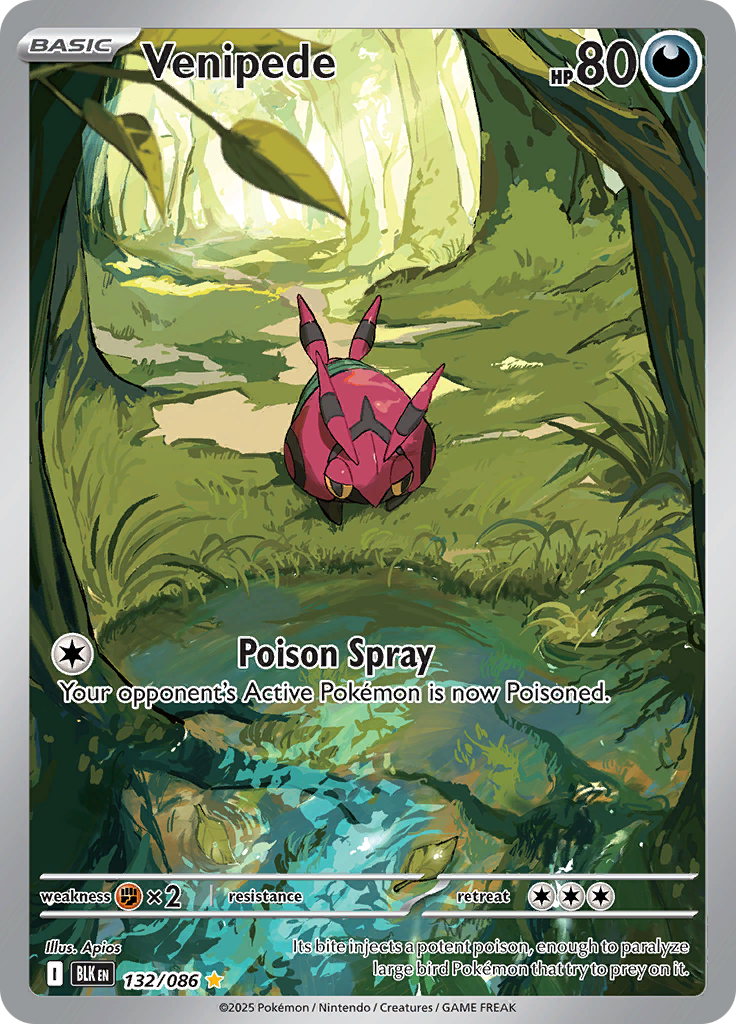 Venipede - #132/086 - Pokémon Scarlet & Violet - Black Bolt