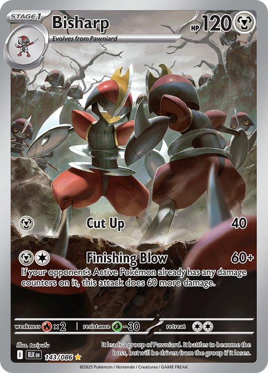 Bisharp - #143/086 - Pokémon Scarlet & Violet - Black Bolt