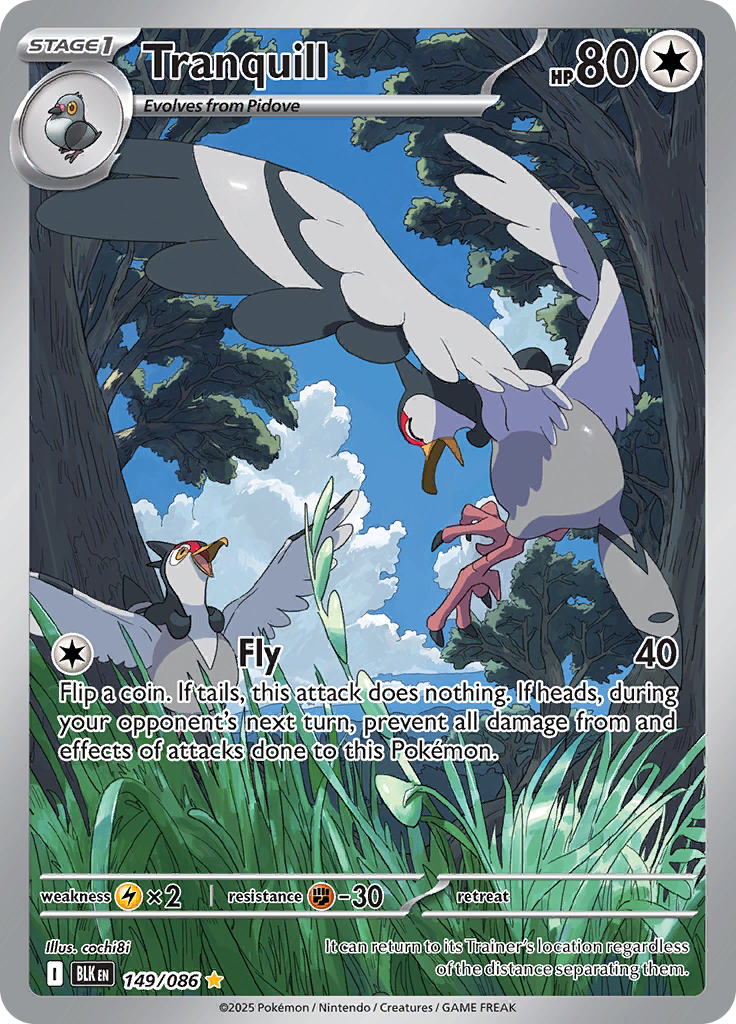 Tranquill - #149/086 - Pokémon Scarlet & Violet - Black Bolt