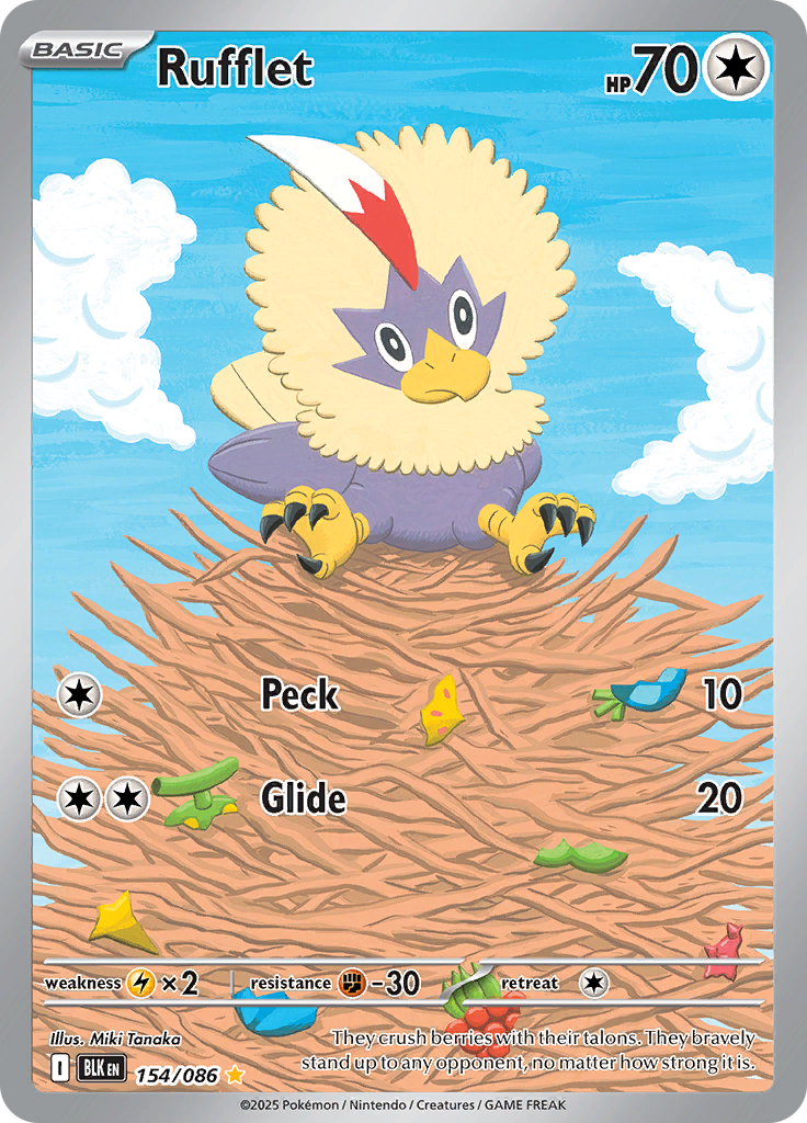 Rufflet - #154/086 - Pokémon Scarlet & Violet - Black Bolt
