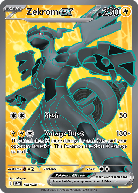 Zekrom ex - #158/086 - Pokémon Scarlet & Violet - Black Bolt
