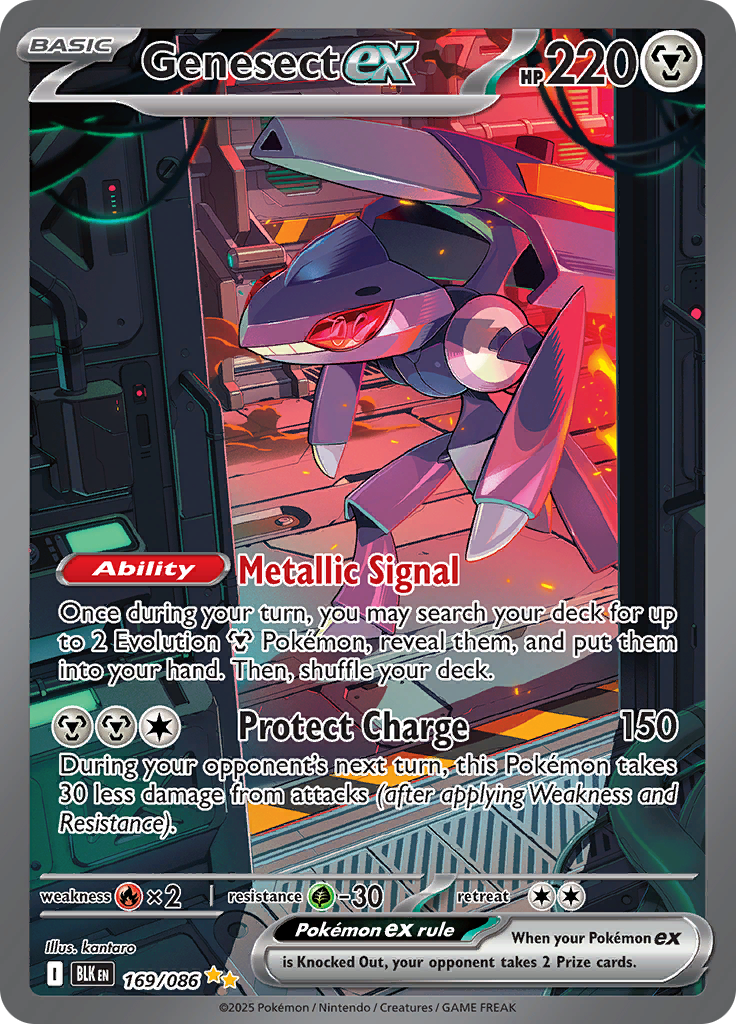 Genesect ex - #169/086 - Pokémon Scarlet & Violet - Black Bolt