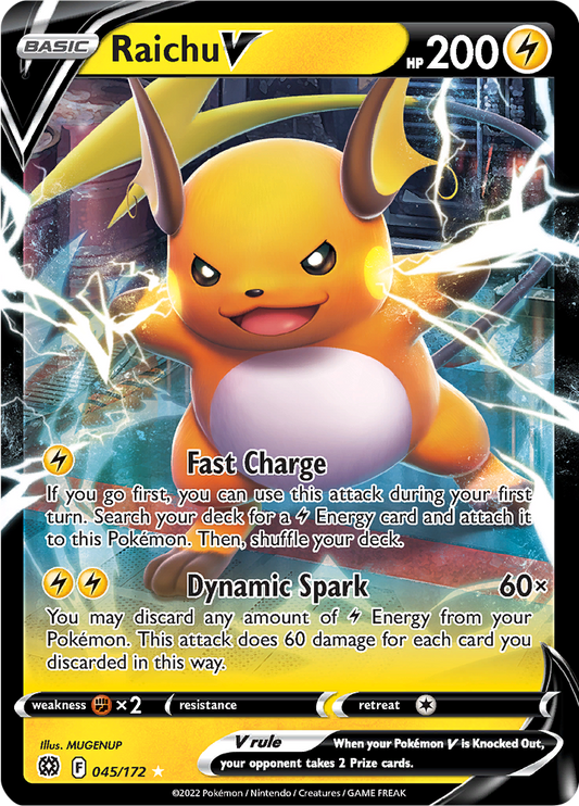 Raichu V - #45/172 - Pokémon Sword & Shield - Brilliant Stars