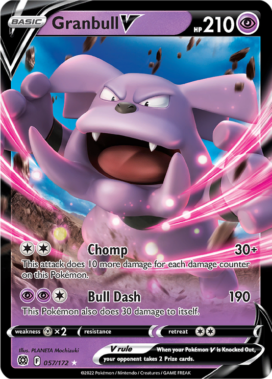 Granbull V - #57/172 - Pokémon Sword & Shield - Brilliant Stars