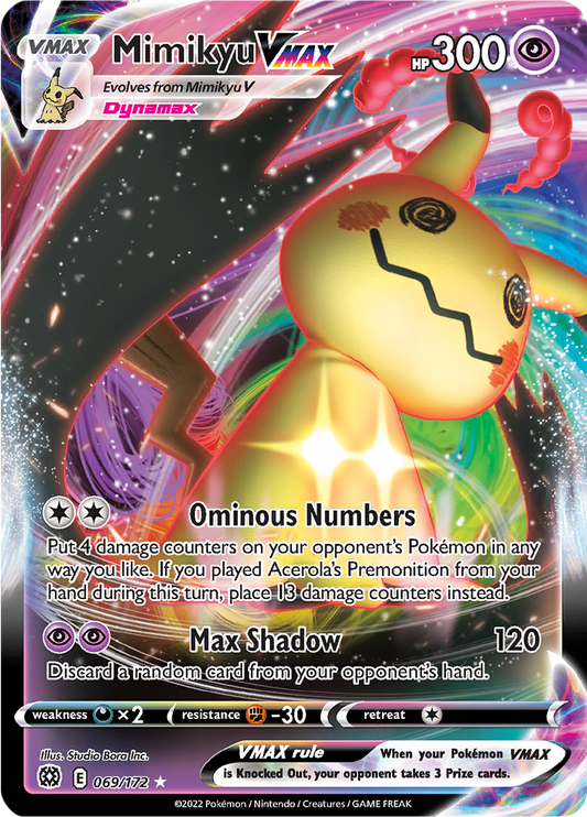Mimikyu VMAX - #69/172 - Pokémon Sword & Shield - Brilliant Stars