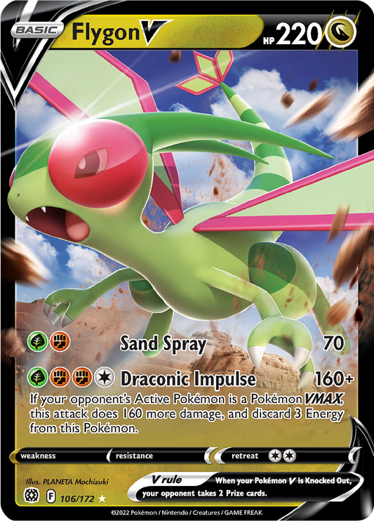Flygon V - #106/172 - Pokémon Sword & Shield - Brilliant Stars