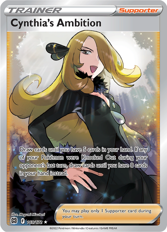 Cynthia's Ambition - #169/172 - Pokémon Sword & Shield - Brilliant Stars