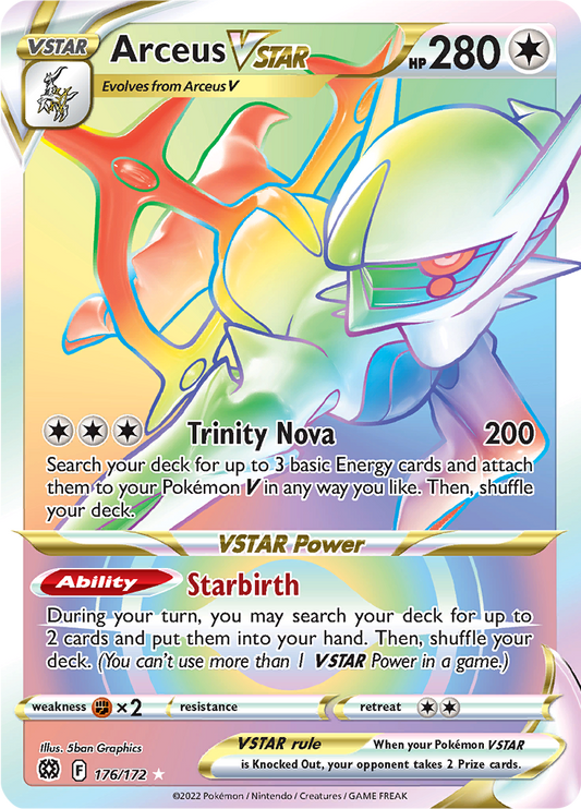 Arceus VSTAR - #176/172 - Pokémon Sword & Shield - Brilliant Stars