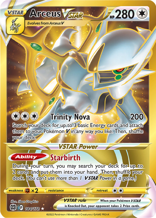 Arceus VSTAR - #184/172 - Pokémon Sword & Shield - Brilliant Stars