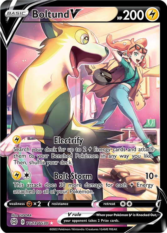 Boltund V - #TG13/TG30 - Pokémon Sword & Shield - Brilliant Stars