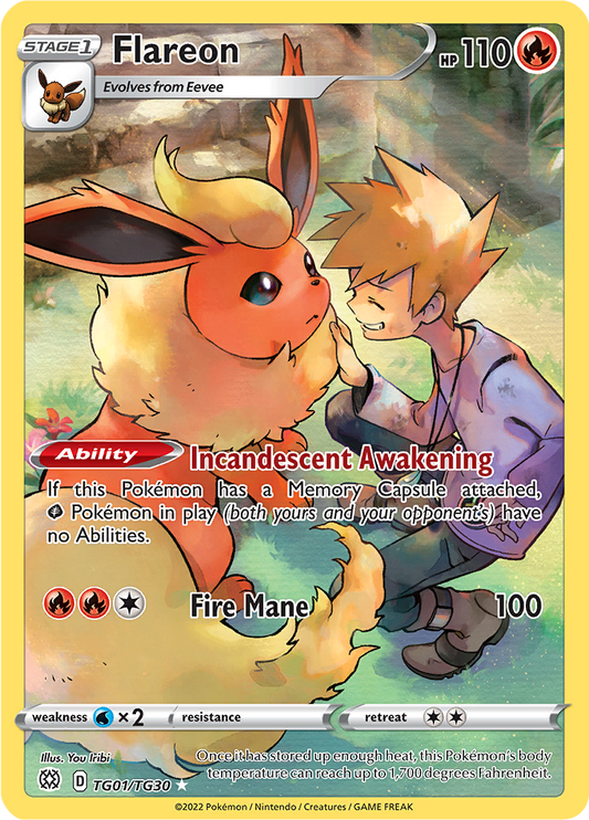 Flareon - #TG1/TG30 - Pokémon Sword & Shield - Brilliant Stars