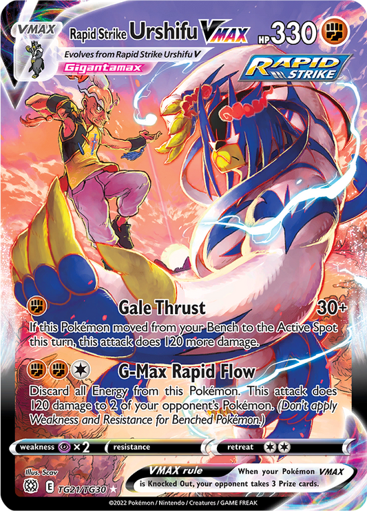 Rapid Strike Urshifu VMAX - #TG21/TG30 - Pokémon Sword & Shield - Brilliant Stars
